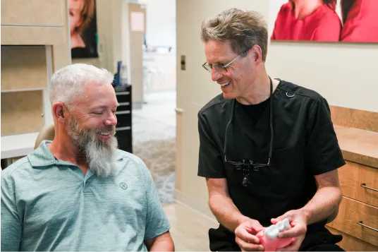 doctor talking to patient