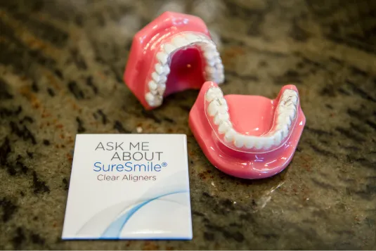 different angle of model of teeth